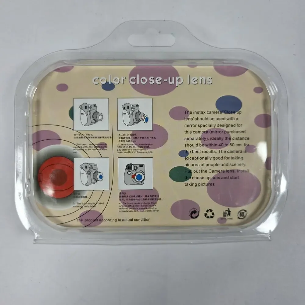 Instax Camera Close Up Lens Filter Set 6 Pack Color Macro Attachment NEW